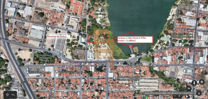 Terreno à venda no melhor de Messejana, 44m X 270m = 11.880 m²