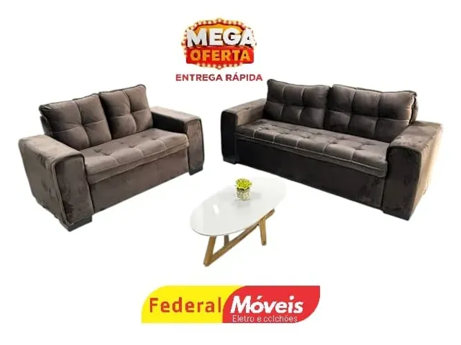Sofá 2 e 3 Lugares Fixo MAIS VENDIDO
