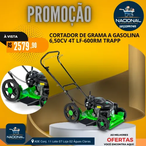 Cortador de Grama a Gasolina Trapp LF-600RM 6,5W Corte de 48cm