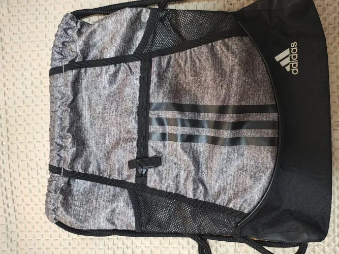 Mochila Adidas Gym Sack - Preto+Cinza