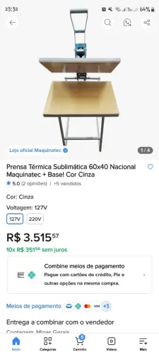 Prensa plana 40x60 Maquinatec com base. 