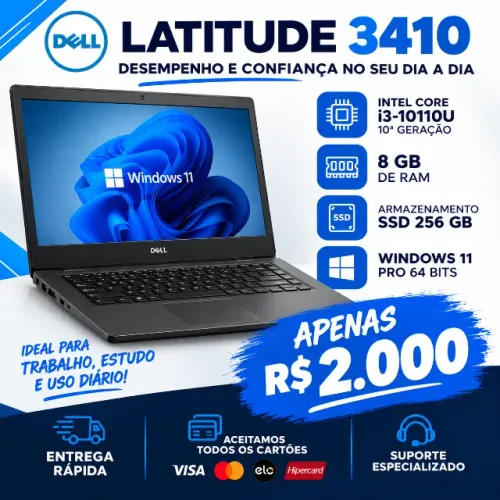 Notebook Dell / I3-10110U 2.59GHz