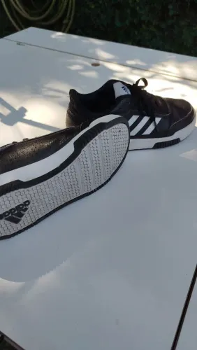 Tênis Infantil Adidas Tensaur Sport 3.0<br>Cor: Preto, Branco