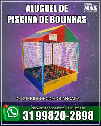 Aluguel de Piscina de Bolinhas para festas
