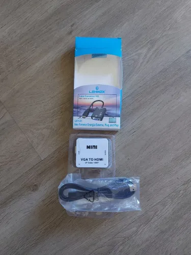 Conversor de Vídeo Lehmox VGA para HDMI