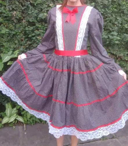 Vestido caipira adulto