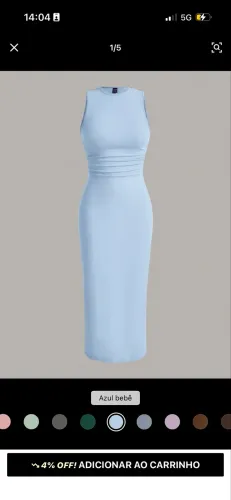 Vestido azul shein