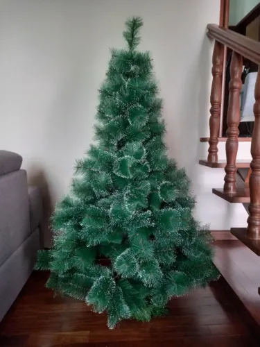 Árvore de natal com neve