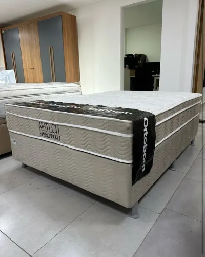 Cama Box Casal Ortobom Airtech Spring Pocket com Molas ensacadas - Entrega Imediata!