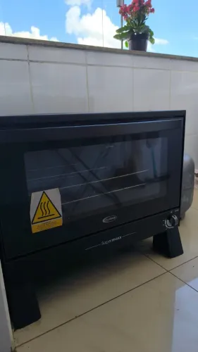 Forno a Gás Semi-Industrial 84L Clarice Supermaxx Preto Fosco
