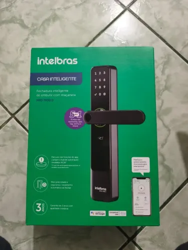 Fechadura Inteligente de Embutir com Maçaneta MFD 7000 D Intelbras