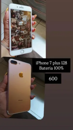 iPhone 7 plus conservado bateria 100%