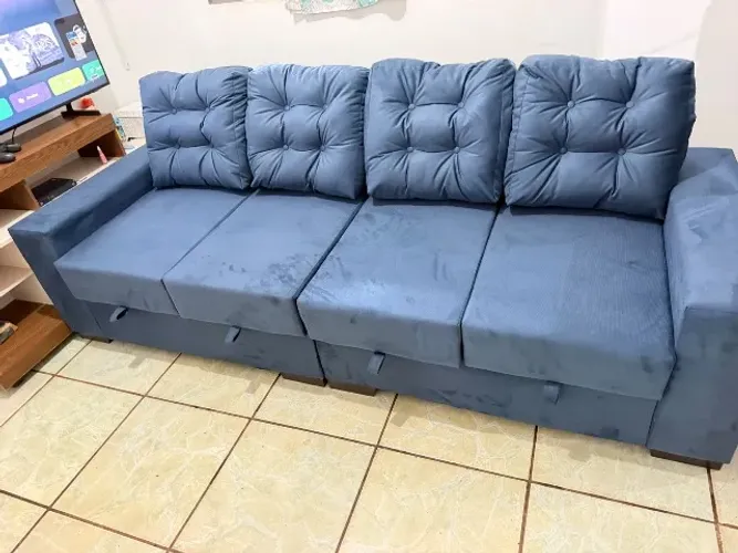 Sofá 2,40M Modelo Retrátil Novo 4 Assentos (Direto da Fábrica)