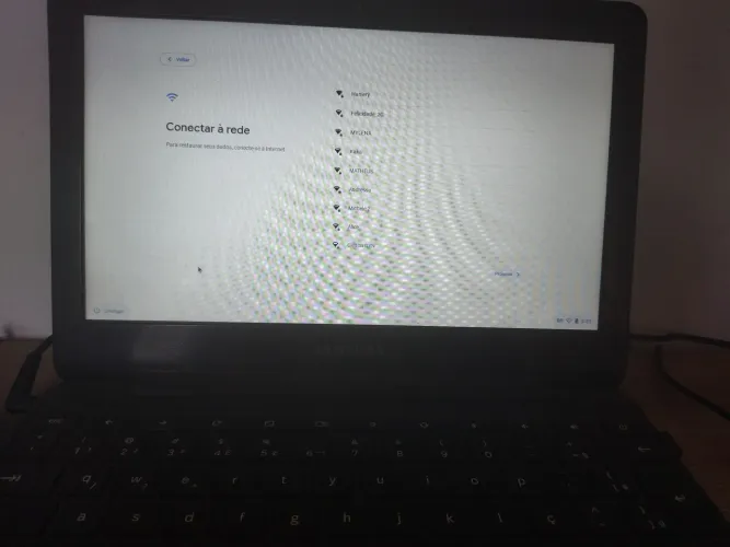 Notebook Chromebook com teclado 