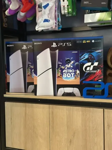 Console Playstation 5 SLIM Midia Digital 825gb +2 jogos - Novo Lacrado - Somos Loja