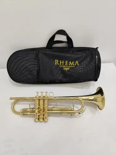 Trompete Rhema (HS Musical) Sib - Laqueado - NOVO R$ 2.490,00 - Aceito trocas -Parcelo 21x