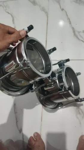 Bongô luen cromado Bongô cromado, bem conservado! Estrutura firme, peles inteiras, som exc