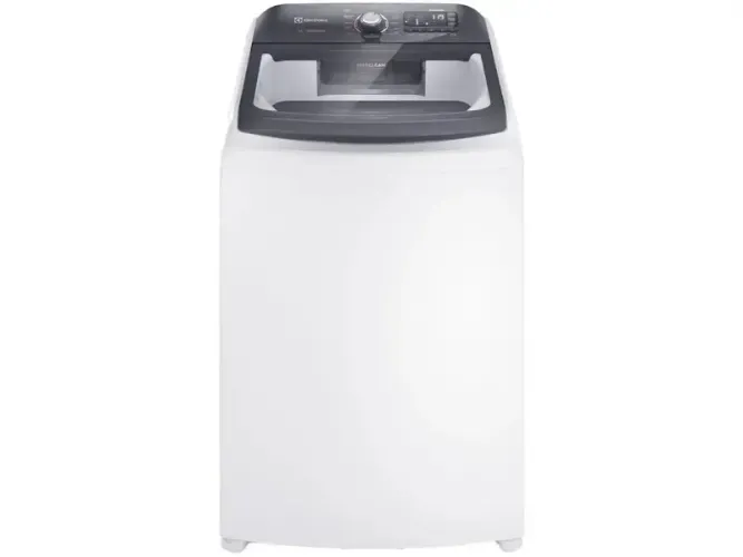 Lavadora de Roupas Electrolux 15kg Cesto Inox 11 Programas de Lavagem Branco Premium