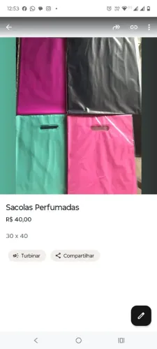 Sacolas Perfumadas 
