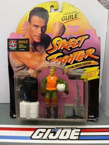 Gi Joe Street Fighter Guile Paraquedista - Comandos em ação 