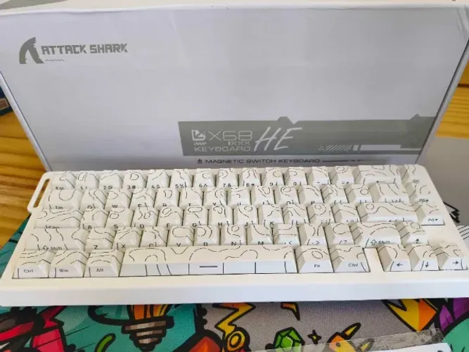Teclado Mecânico ATTACK SHARK X68HE - Magnetic Switch / Rapid Trigger