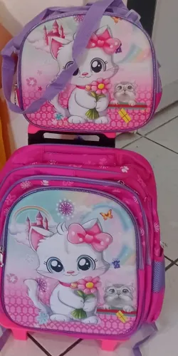 Bolsa escola de carrinho menina infantil
