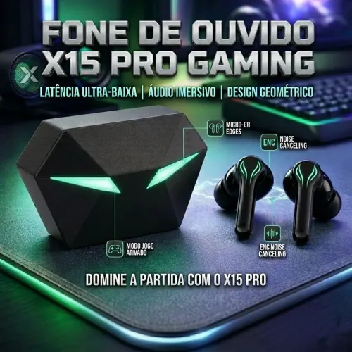 Fone de ouvido sem fio