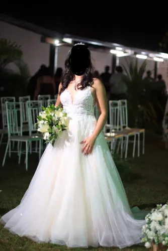 Vestido de noiva Princesa Romântica contemporâneo