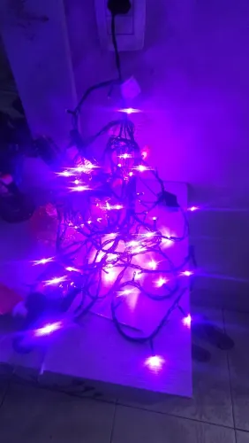 Pisca-Pisca LED 8 Metros Roxo/Violeta - Muito Resistente!