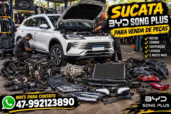 Sucata BYD Song Plus Peças Usadas