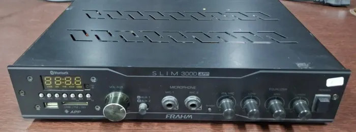 Amplificador Receiver Frahm Slim 3000 APP para Som Ambiente