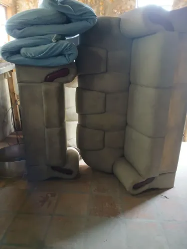 Kit sofás 2 e 3 lugares vintage anos 90