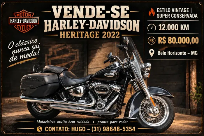 Vendo Harley-Davidson Heritage 2022