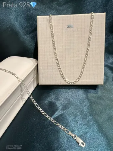 Corente masculinas em prata 925