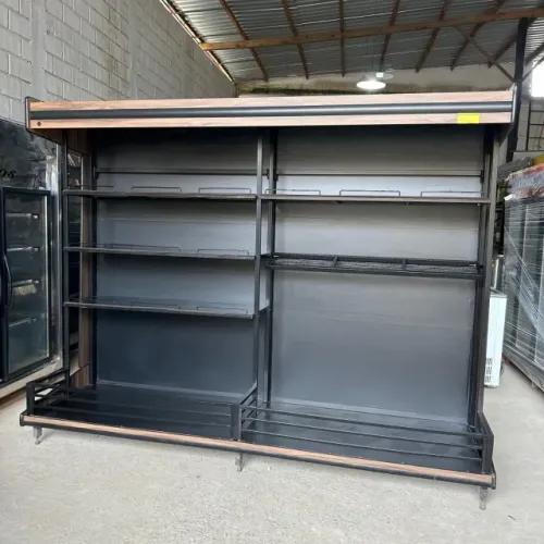Expositor Cristal Aço 2.75M P/Carvão Mostruário 