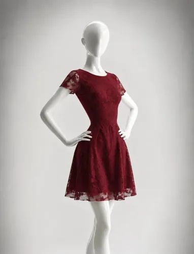 Vestido vinho