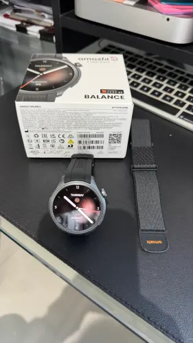 Amazfit Balance + Amazfit Hélio Strap novos!