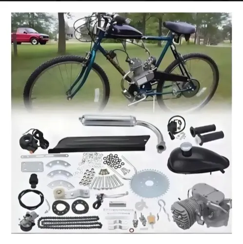 Motor Completo 80cc Bicicleta Motorizada Potente Cor Prata