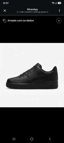 Tenis air force 1 preto
