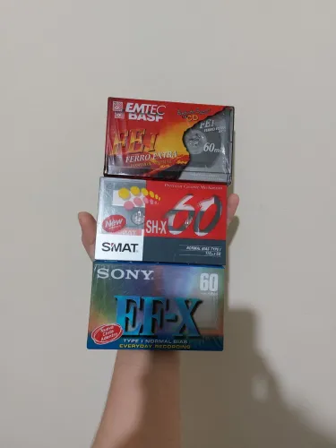 Lote Fita Cassete LACRADAS Sony Smat e Basf
