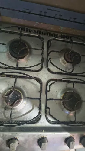 Fogão funcionando 