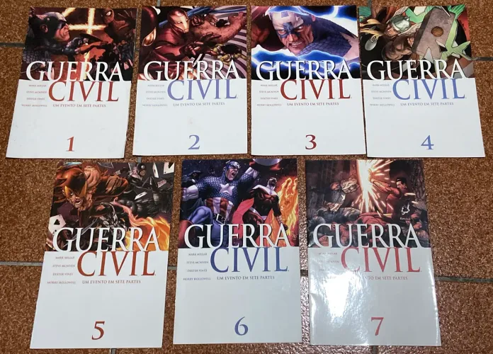 Guerra Civil completo em 7 edições