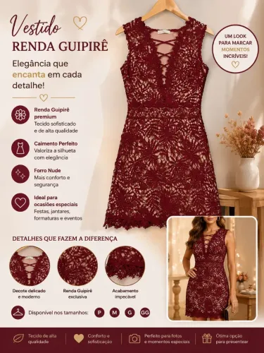 Vestido vermelho curto
