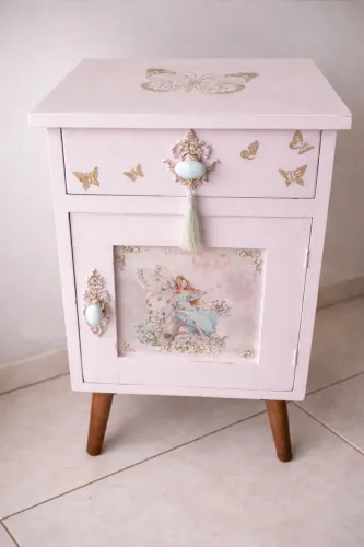 MESA DE CABECEIRA PROVENÇAL DELICADA E EXCLUSIVA