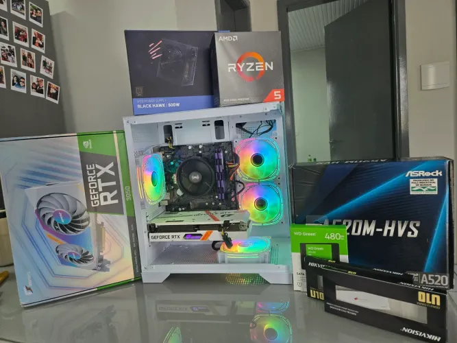 Pc Gamer Ryzen 5 4500 / 16gb RAM DDR4 3200Mhz/ RTX 3050 8gb