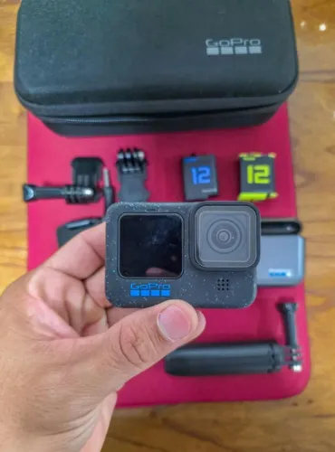 GoPro HERO 12 Black Impecável 10/10 | Bateria Extra + Tripé + Caixa Original + Suporte Cap