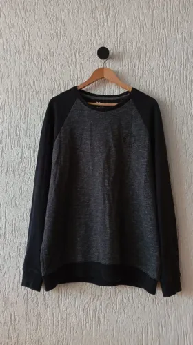 casaco hering casual preto com cinza veste gg
