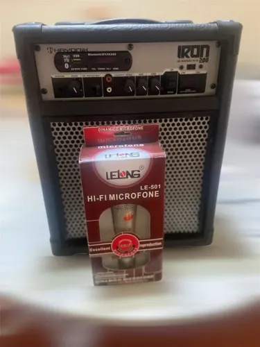 Caixa Multiuso Iron200 30w Bluetooth Preta Hayonik Usb Fm Sd
