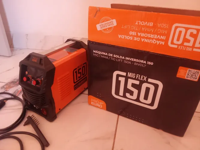 Máquina de solda MiG 150 Flex bivolt 3 em 1 MIG, MMA, TIG lift