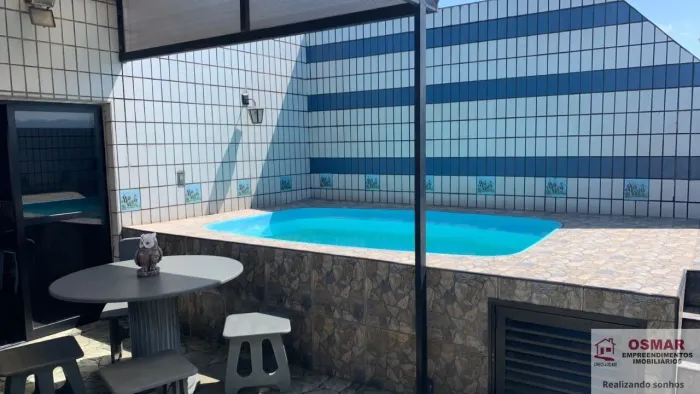 Cobertura à venda em Santos-SP, bairro Aparecida - 2 quartos, 2 salas, 3 banheiros, 1 vaga